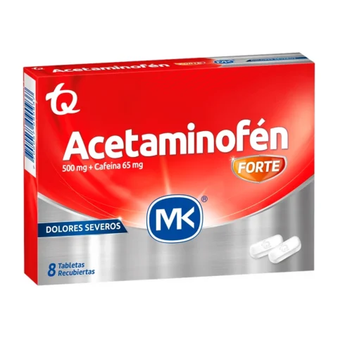 ACETAMINOFEN FORTE MK X 8 TABLETAS