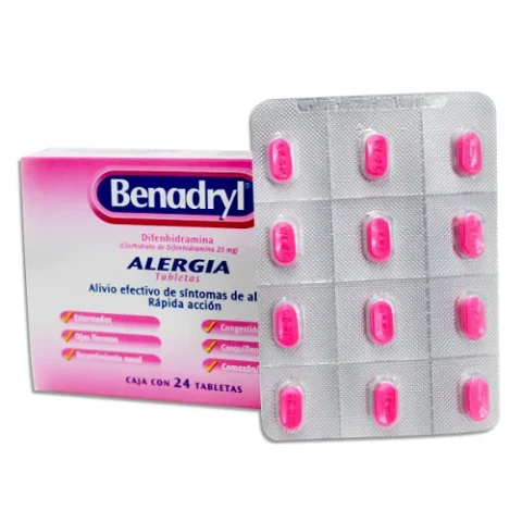 BENADRYL ALERGIA 25MG X 24 TABLETAS