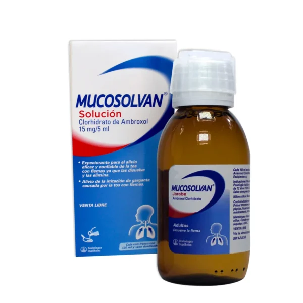 MUCOSOLVAN 15mg SOLUCION ORAL 120ML
