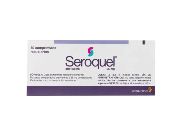 SEROQUEL 25 MG X 30 COMPRIMIDOS