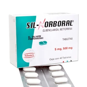 SILNORBORAL 5MG/500MG X 40 TABLETAS