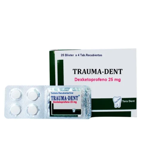 TRAUMA-DENT 25MG X 25 BLISTER DE 4 TABLETAS