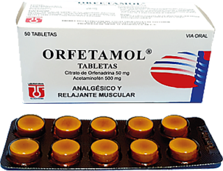 orfetamol X 50 capsulas