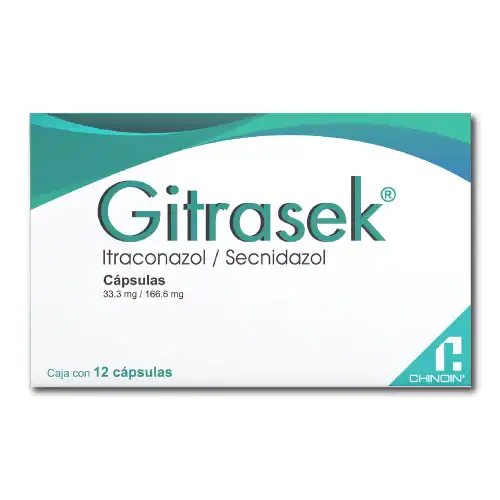 Gitrasek 33 3/166 6 mg Cápsula C12