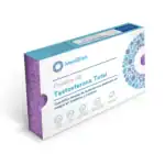 Prueba de testosterona total en sangre para detectar niveles hormonales en hombres y mujeres.