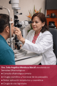Dra. Zoila Angélica Mendoza Macall: Referente en Oftalmología en El Salvador 2 Dra. Zoila Angélica Mendoza Macall