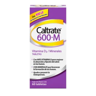 Caltrate 600+M X 60 Tabletas