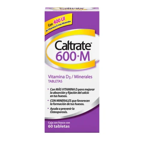 Caltrate 600+M X 60 Tabletas