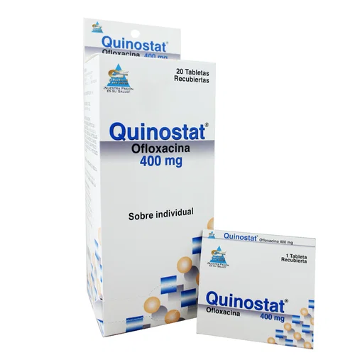 Quinostat 400 mg (ofloxacina) x 20 tabletas Quinostat 400Mg X 20 Tabletas
