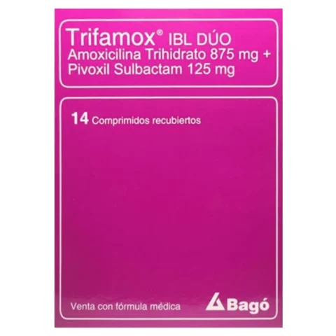 Trifamox Ibl Duo 875Mg/125Mg X 14 Comprimidos