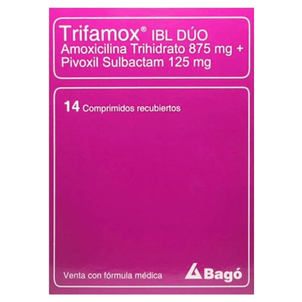 Trifamox Ibl Duo 875Mg/125Mg X 14 Comprimidos 1 Trifamox Ibl Duo 875Mg/125Mg X 14 Comprimidos