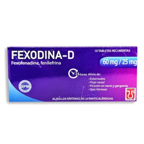 Fexodina-D X 10 Tabletas