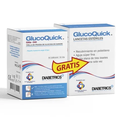 Glucoquick G30A X 50 Tiras + Lancetas Gratis