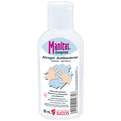 Manitas Limpias Alcogel Original 2 Onz