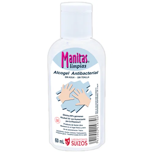 Manitas Limpias Alcogel Original 2 Onz 1 Manitas Limpias Alcogel Original 2 Onz