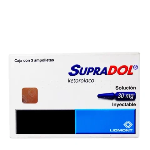 Supradol 30Mg Inyectable X 3 Ampolletas