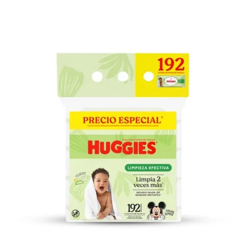 Toallas Huggies Limpieza Efectiva 192U