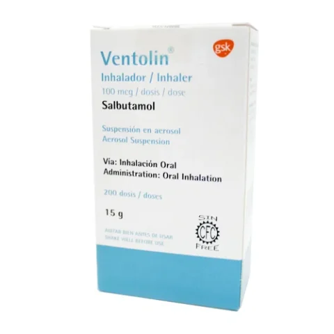 Ventolin Inhalador 100Mcg X 200 Dosis