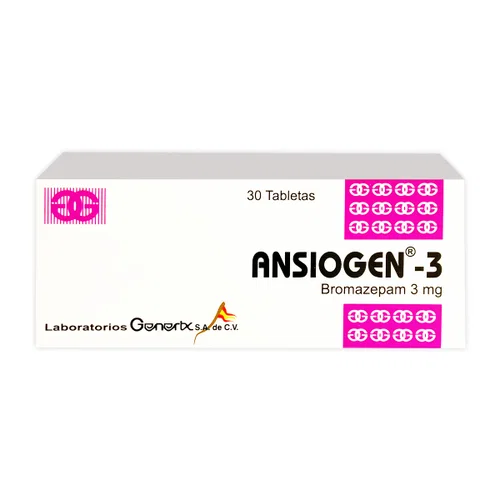 Ansiogen 3Mg X 30 Tabletas