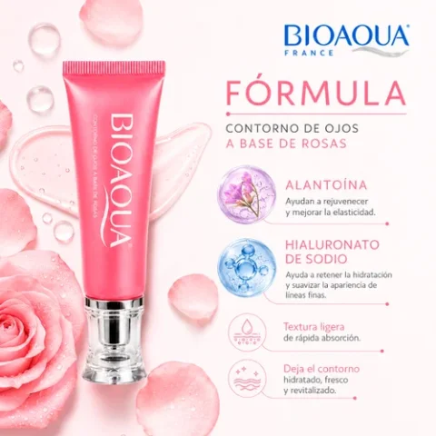 Contorno de Ojos a Base de Rosas Bioaqua 30ml