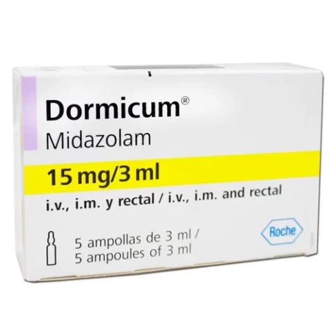 Dormicum 15Mg/3Ml Iv/Im/Rectal X 5 Ampollas