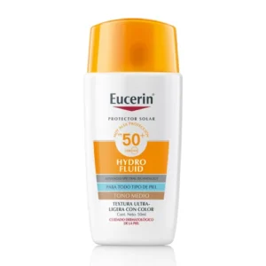 Eucerin Sun Hydro Fluid 50+ C/Color Medio 50Ml 2 Eucerin Sun Hydro Fluid 50+ C/Color Medio 50Ml