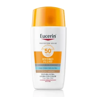 Eucerin Sun Hydro Fluid 50+ C/Color Medio 50Ml