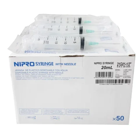 Jeringa Nipro Syringe 20Ml X21-1 1/2 X50