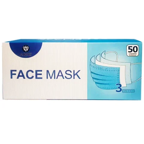 Mascarilla Rectangular Niño Aiwei X 50 Unidades