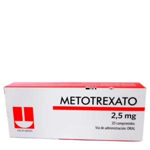 Metotrexato 2.5Mg X 20 Comprimidos 2 Metotrexato 2.5Mg X 20 Comprimidos