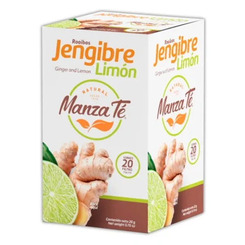 Te Rooibos Jengibre Limon Manzate X20 Sobres