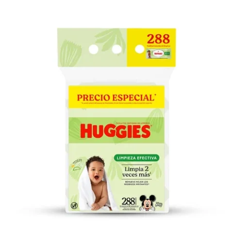 Toallas Húmedas Huggies Limpieza Efectiva 288U