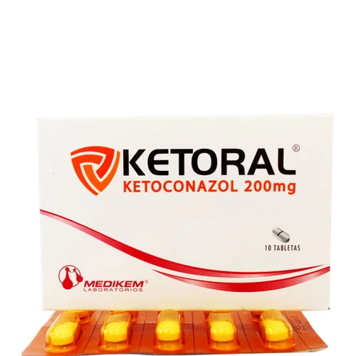 Ketoral 200Mg X 10 Tabletas 1 Caja de Ketoral 200Mg X 10 Tabletas con ketoconazol