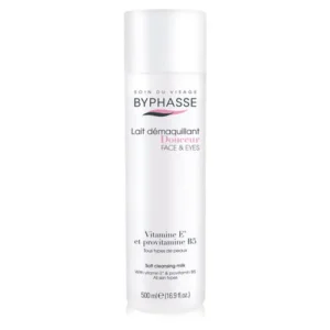 Leche Desmaquillante Facial Todo Tipo Piel 500Ml BYPHASSE con vitamina E y provitamina B5