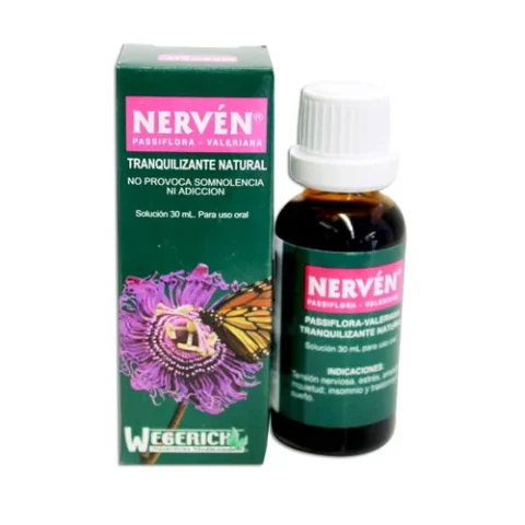 Nerven Solucion Frasco X 30Ml con valeriana y pasiflora