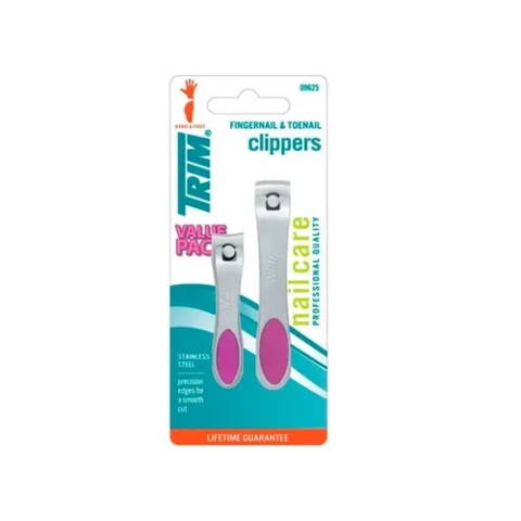 Set de 2 cortauñas Trim para uñas de manos y pies