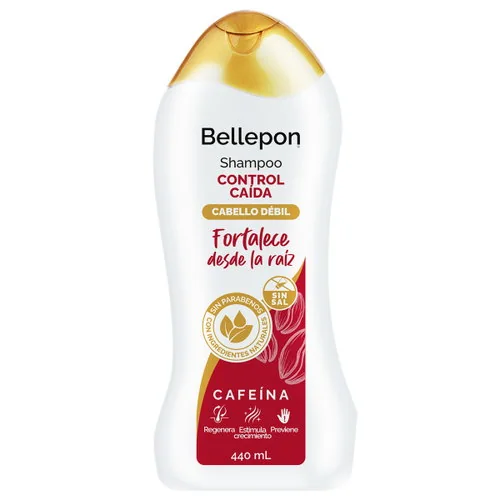 Shampoo Bellepon Anticaida 440ml 1 Shampoo Bellepon Anticaida 440ml para cuidado capilar