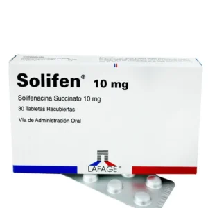 Caja de Solifen 10Mg X 30 Tabletas con succinato de solifenacina 10 mg