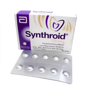 Caja de Synthroid 125Mcg X 30 Tabletas con levotiroxina