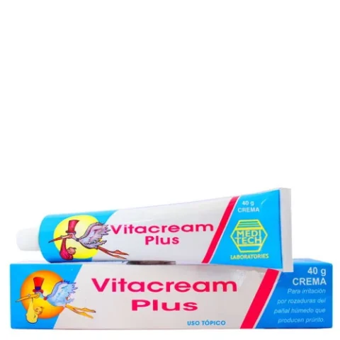 Vitacream Plus Crema tubo de 40 gramos con óxido de zinc