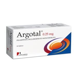 Argotal 0.25Mg X 30 Tabletas, tratamiento para Parkinson