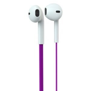 Audifono Estereo Con Microfono Morado Radioshack