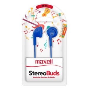 Audífonos Estéreo de Botón Eb-95 Azul Maxell