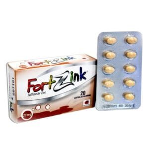 Fortzink 20Mg X 20 Capsulas - Suplemento de Zinc