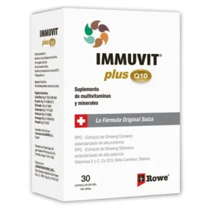 Immuvit Plus Q10 X 30 Cápsulas de ROWE con ginseng 40 mg
