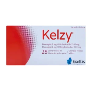 Kelzy X 28 comprimidos de liberación prolongada con dienogest y etinilestradiol