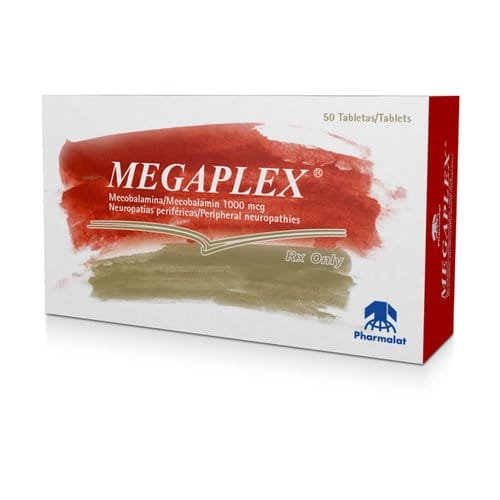 Megaplex X 50 Tabletas Megaplex X 50 Tabletas, suplemento de Mecobalamina