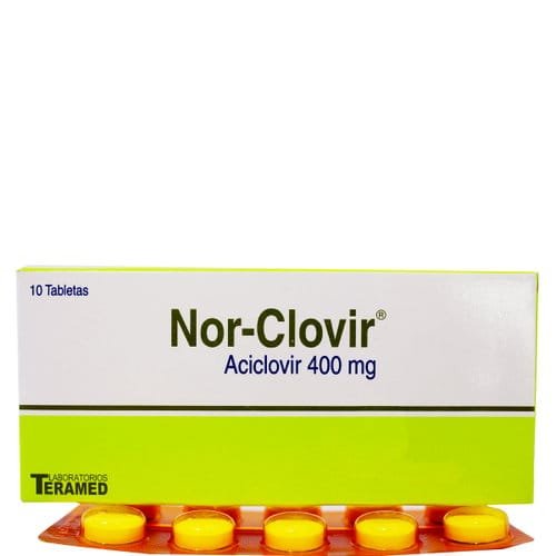 Nor-Clovir 400Mg X 10 Tabletas Nor-Clovir 400Mg X 10 Tabletas - medicamento antiviral