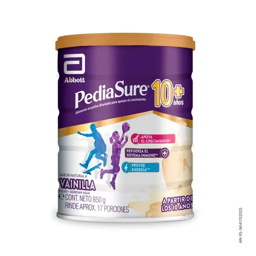 Pediasure 10+ Vainilla Lata X 850 Gramos 1 Pediasure 10+ Vainilla lata de 850 gramos suplemento nutricional