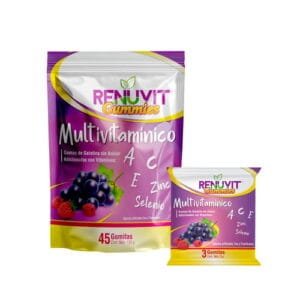 Gomitas Renuvit Uva-Frambuesa para niños